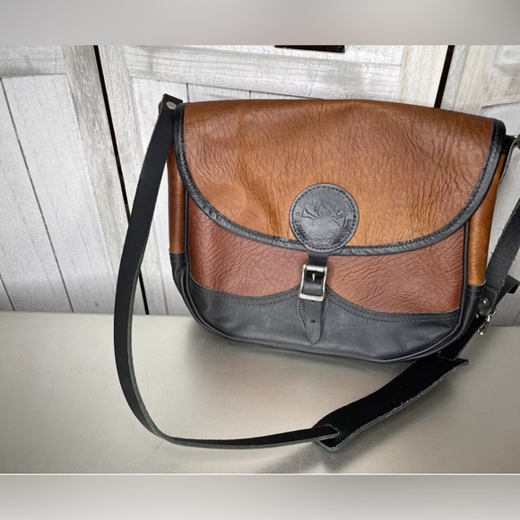 Duluth Pack Medium Crossbody Purse Real Bison Leather USA Made Shoulder Bag - Picture 2 of 9